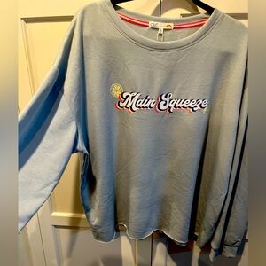 🆕 C&C California soft “Main Squeeze” sweatshirt in pale blue, XL